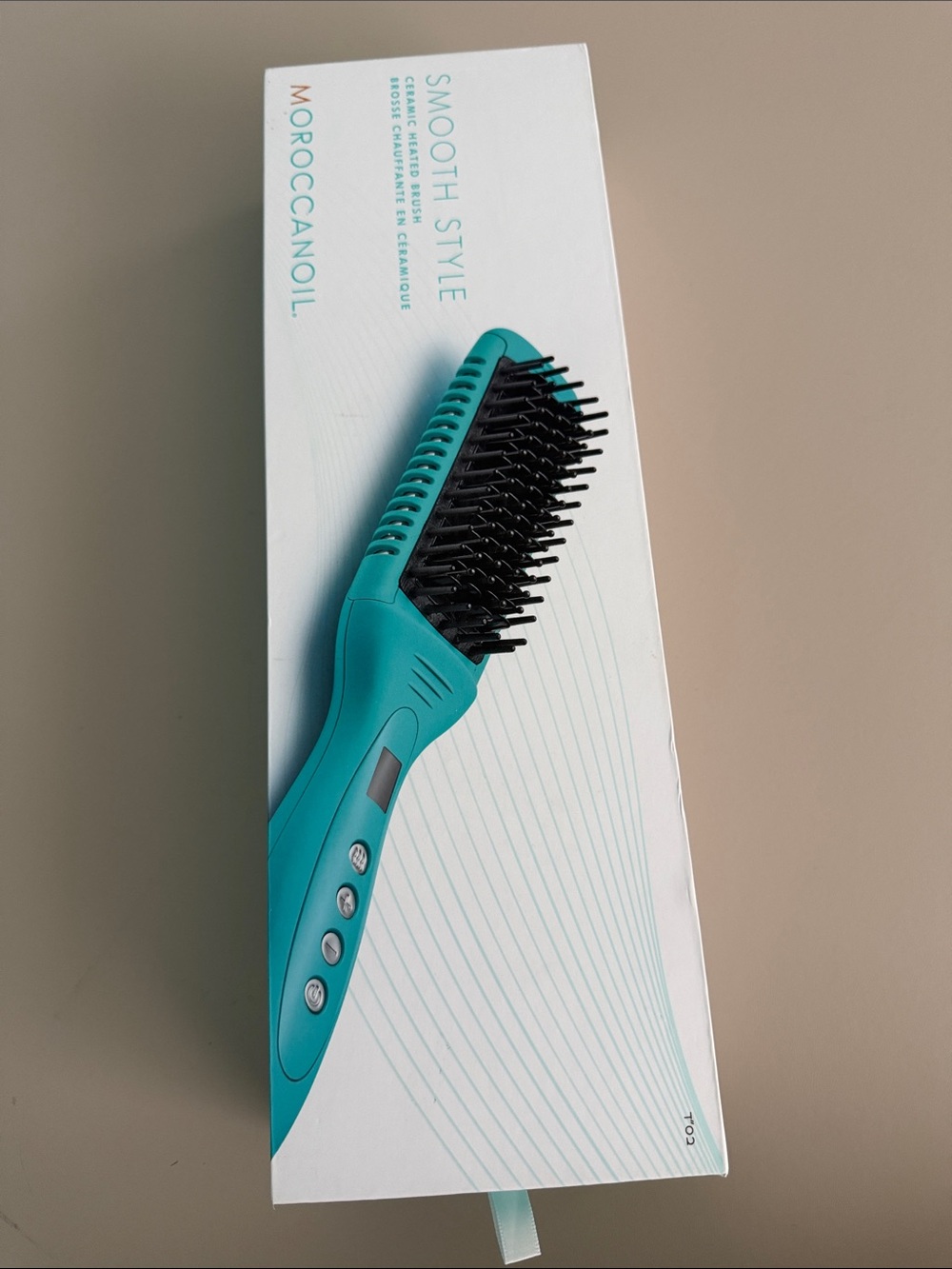 Moroccanoil Smooth Style Teal Heated Straightening Brush